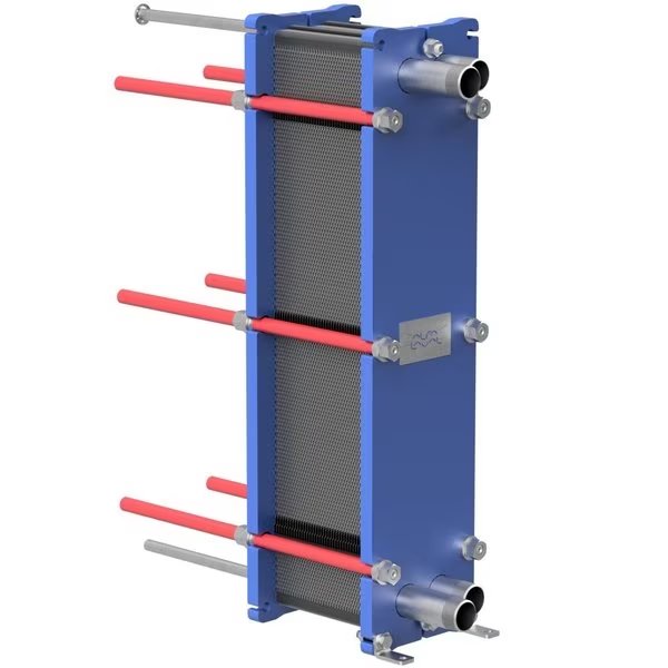 Gasketed Plate Heat Exchanger, 10 Plates, 75 kBtu, Fast Track By Alfa Laval, Mfr#: TL3-BFG-10M